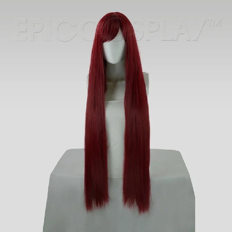 Long - length wig with a platinum - blonde color for a bold and trendy look Persephone - Burgundy Red Wig Long - length wig with a platinum - blonde color for a bold and trendy look Persephone - Burgundy Red Wig