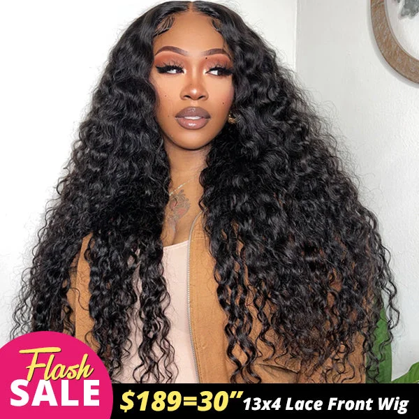 Balayage Wavy Wigs for a Sun - kissed Finish​ [30"=$189] Lolly Wear Go Wigs Flash Sale 13x4 Glueless HD Lace Front Wigs Human Hair Water Wave Pre Bleached Knots Pre Plucked Lace Wig