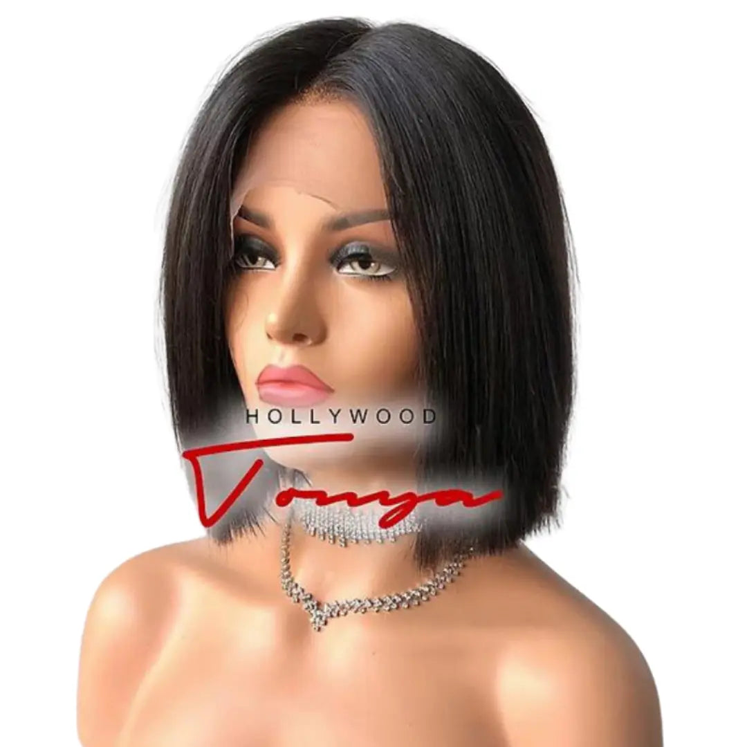 Short Bob Wigs for Fine Hair Hollywood Tonya Premium 100% Unprocessed Human Hair 10" Bob Celebrity Grade Wig - Diane Short Bob Wigs for Fine Hair Hollywood Tonya Premium 100% Unprocessed Human Hair 10" Bob Celebrity Grade Wig - Diane