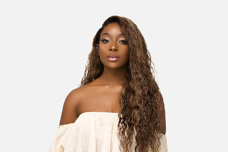 Curly wig with a side - swept bang for a sophisticated look Kiami
