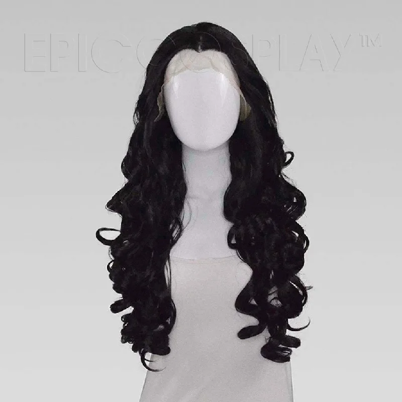Long - length wig in a jet - black color for a classic appearance Daphne Lacefront - Natural Black Wig