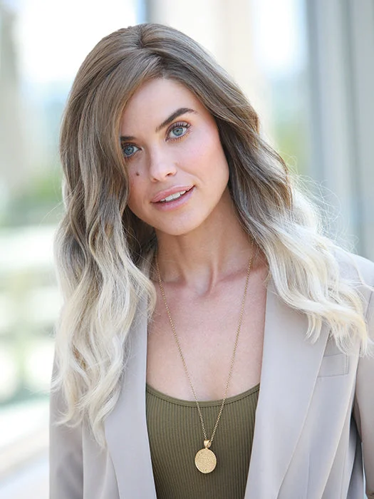 Wavy Wigs with Straight Across Bangs​ sarah