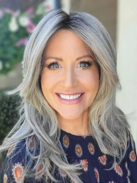 Long - length wig with a heat - resistant formula for easy styling at home Voice | Synthetic Lace Front Wig (Mono Top) Long - length wig with a heat - resistant formula for easy styling at home Voice | Synthetic Lace Front Wig (Mono Top)