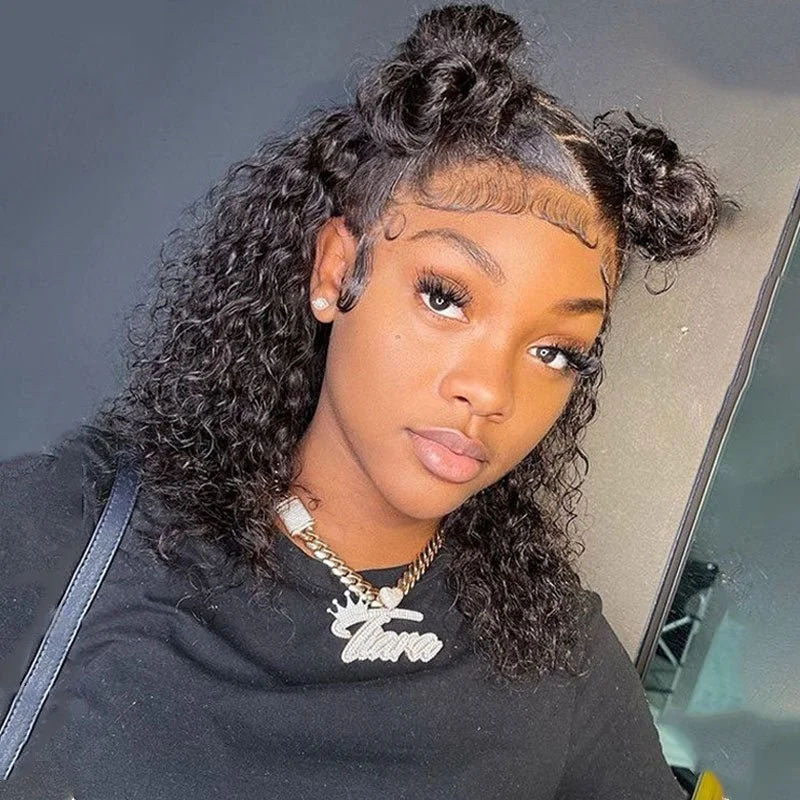 Bob Wigs for Plus - Size Women​ Alibonnie Bob Curly Lace Front Wigs Pre-plucked 4x4/13x4 Lace Frontal Wig With Baby Hair