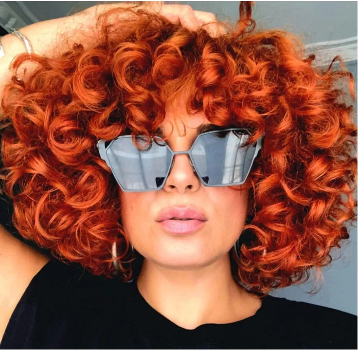 Bob Wigs with Clip - in Bangs (Removable) Junoda Bouncy Curly Short Bob Wigs #350 Human Hair Wig With Bangs cs1 Bob Wigs with Clip - in Bangs (Removable) Junoda Bouncy Curly Short Bob Wigs #350 Human Hair Wig With Bangs cs1