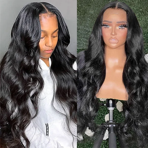  Body Wave Lace Wig 5x5 Lace Closure Wig Undetectable HD Lace Wig Pre Plucked
