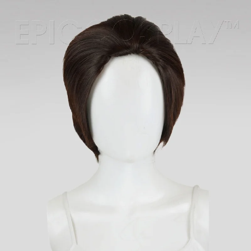 Short wig with a pre - plucked hairline for a more natural look Atlas - Dark Brown Wig