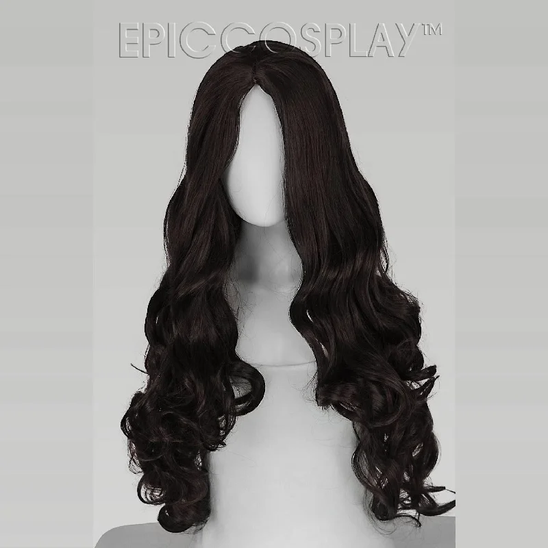 Long - length wig with a wispy fringe for a soft and feminine look Daphne - Natural Black Wig