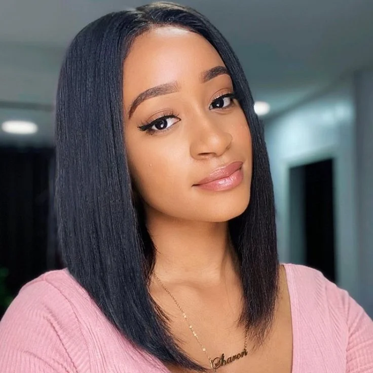 Bob Wigs with Side - Parted Styles Bob Wigs for Business Meetings Short Straight Bob Double Drawn Transparent Lace Frontal Wigs Human Hair Bob Wigs with Side - Parted Styles Bob Wigs for Business Meetings Short Straight Bob Double Drawn Transparent Lace Frontal Wigs Human Hair