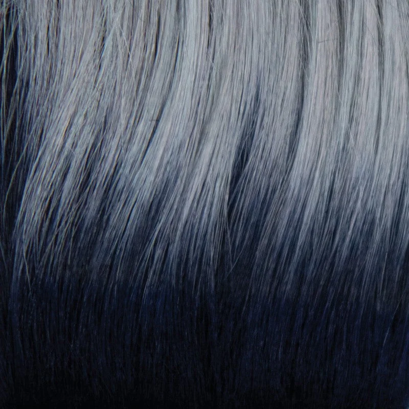 Frozen Sapphire | Smoky fused Icey Blue base with Indigo Black roots.