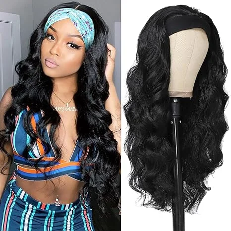 Wavy Wigs in Platinum Blonde for a Bold Look Headband Wigs Body Wave Human Hair African American Headband Wigs Wavy Wigs in Platinum Blonde for a Bold Look Headband Wigs Body Wave Human Hair African American Headband Wigs