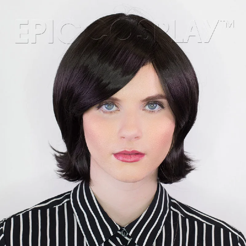 Adjustable - cap short wig for a customized and comfortable fit Chronos - Natural Black Wig