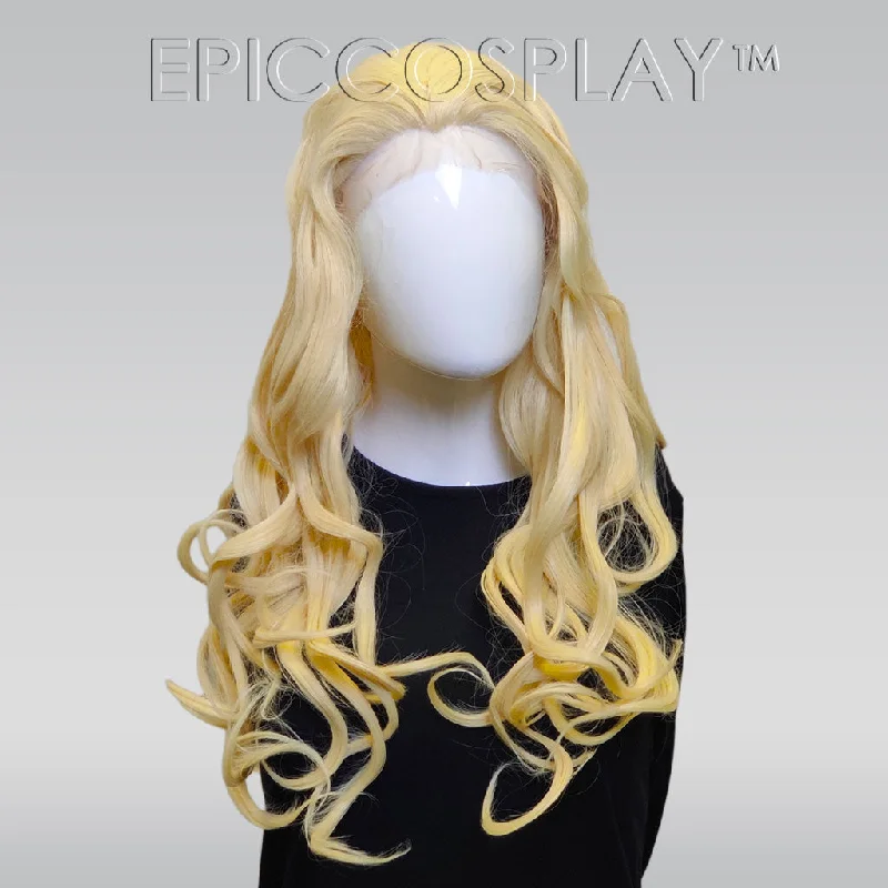 Long - length wig with a platinum - blonde color for a bold and trendy look Signature - Curly Blonde Lace Front Wig Long - length wig with a platinum - blonde color for a bold and trendy look Signature - Curly Blonde Lace Front Wig