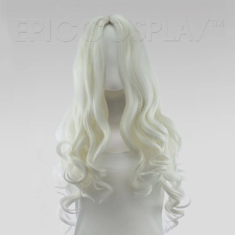 Long - length wig in a jet - black color for a classic appearance Daphne - Classic White Wig