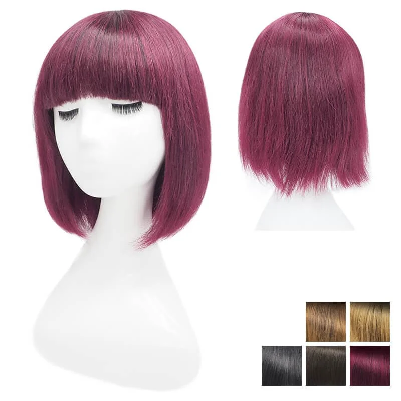 #1BT99J Natural Black Ombre Wine Red