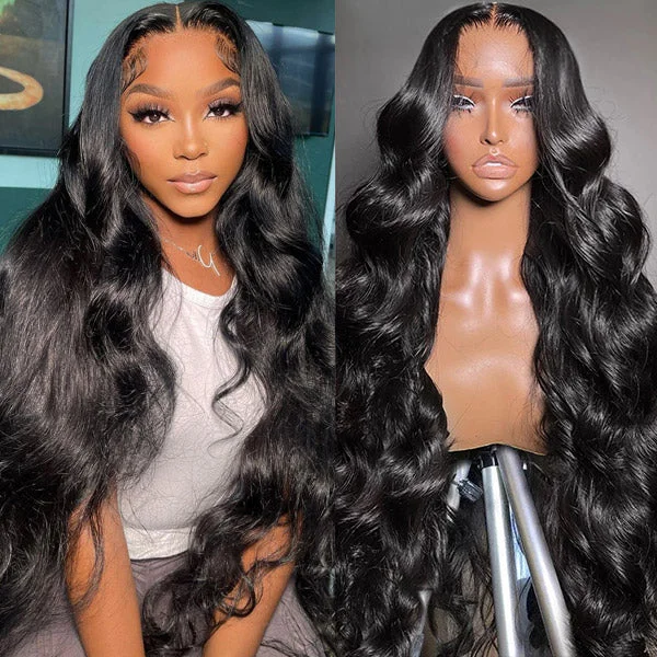  Body Wave Lace Front Wig Undetectable HD Lace Wigs Glueless Human Hair Wigs 180% Density