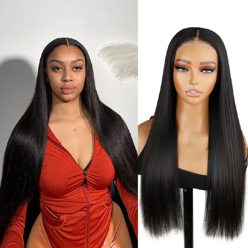 Bob Wigs for Acting Performances​ Super Double Drawn Straight Lace Wigs 4x4 5x5 Glueless Human Hair Lace Closure Wig