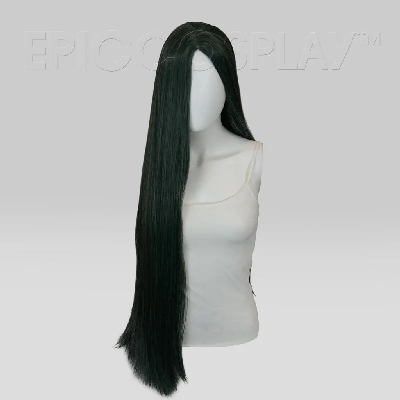 Long - length wig with a curly texture for a bold and stylish choice Eros - Forest Green Mix Wig